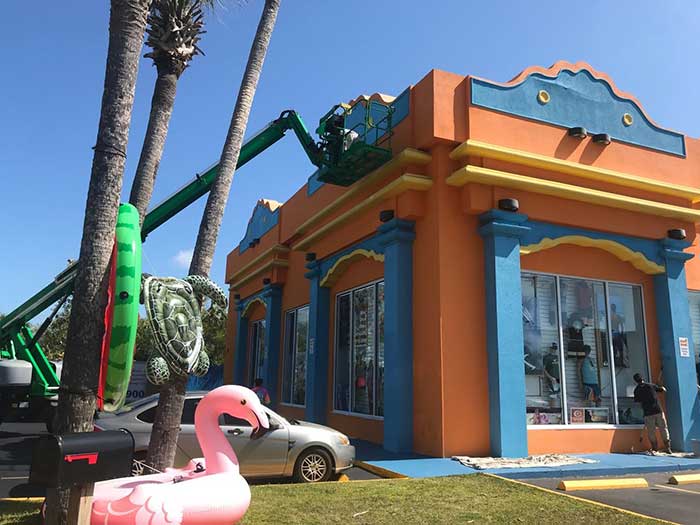 Commercial painting project