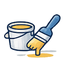 Paint and detail icon